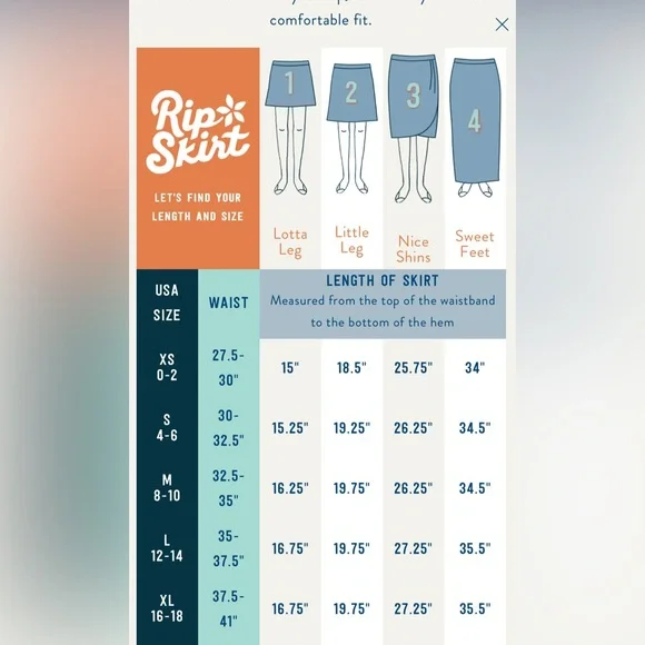 RipSkirt Hawaii Rip skirt Hawaii velcro wrap waist - XL (16-18) Length 2 - Picture 10 of 11